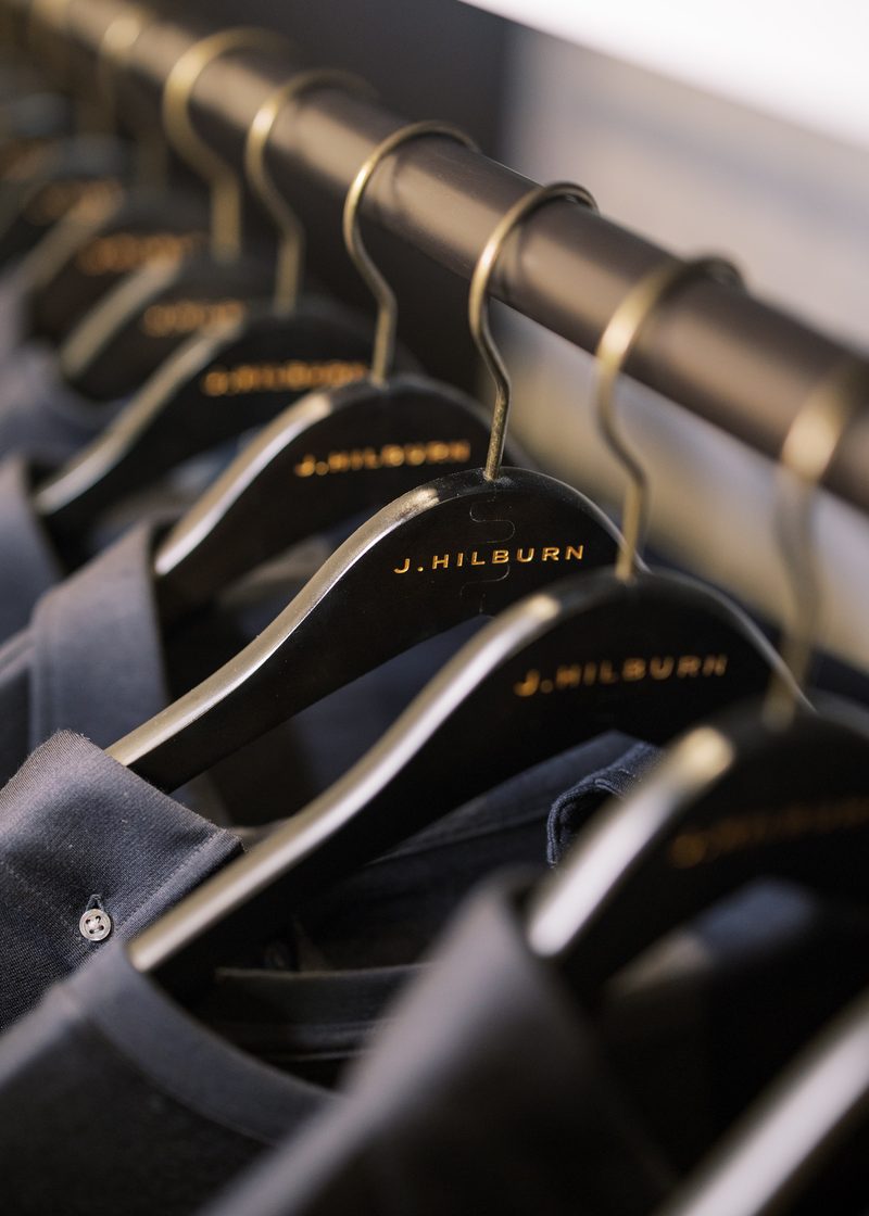 J.Hilburn hangers on the rail